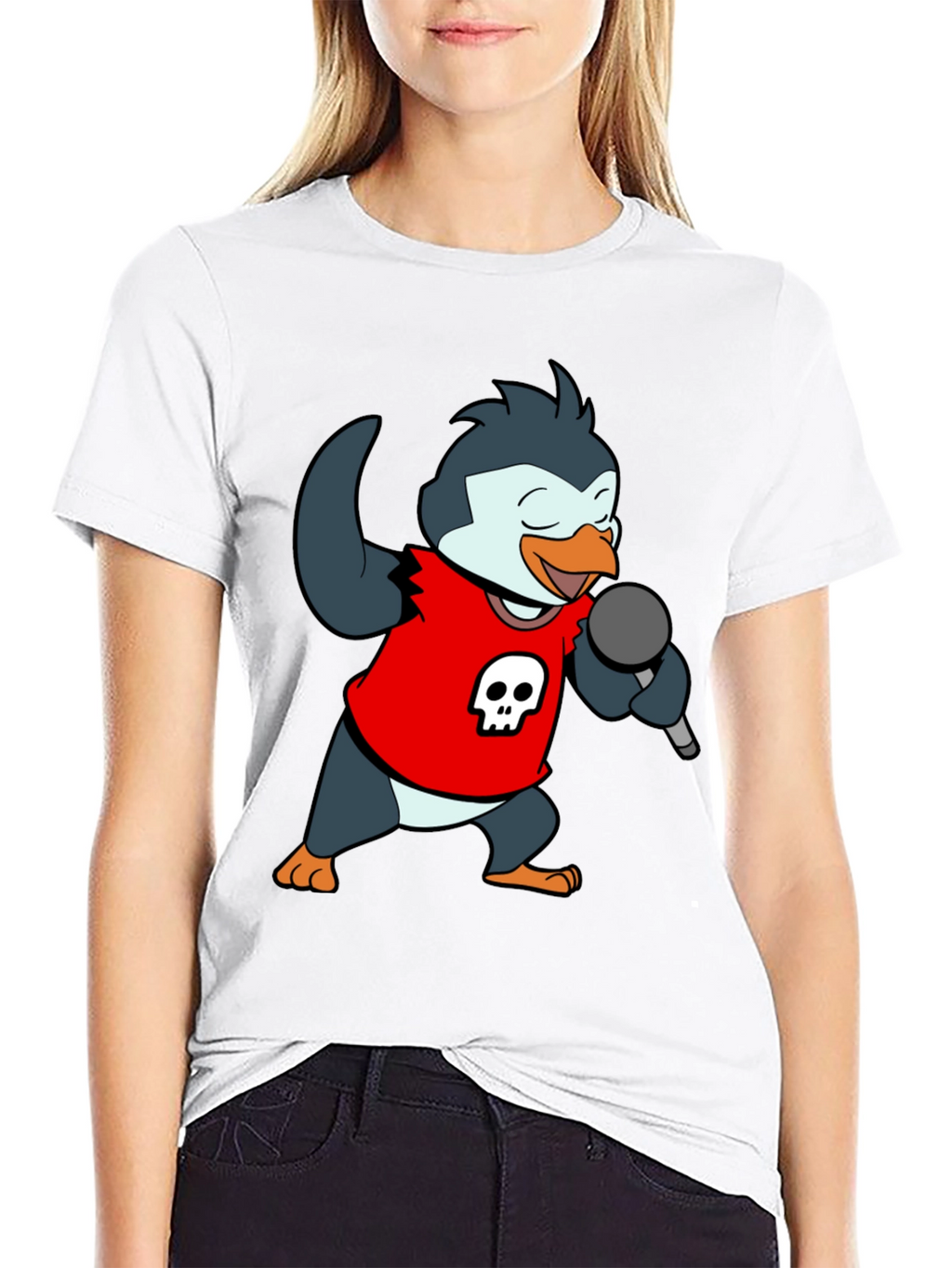 Rockstar Penguin Graphic Tee