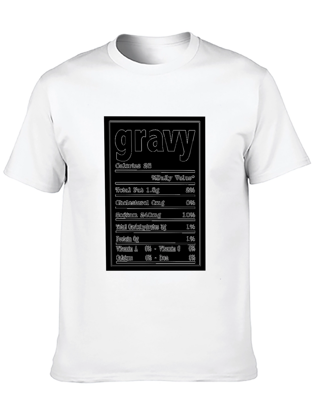 Funny Gravy Nutrition Facts T-Shirt
