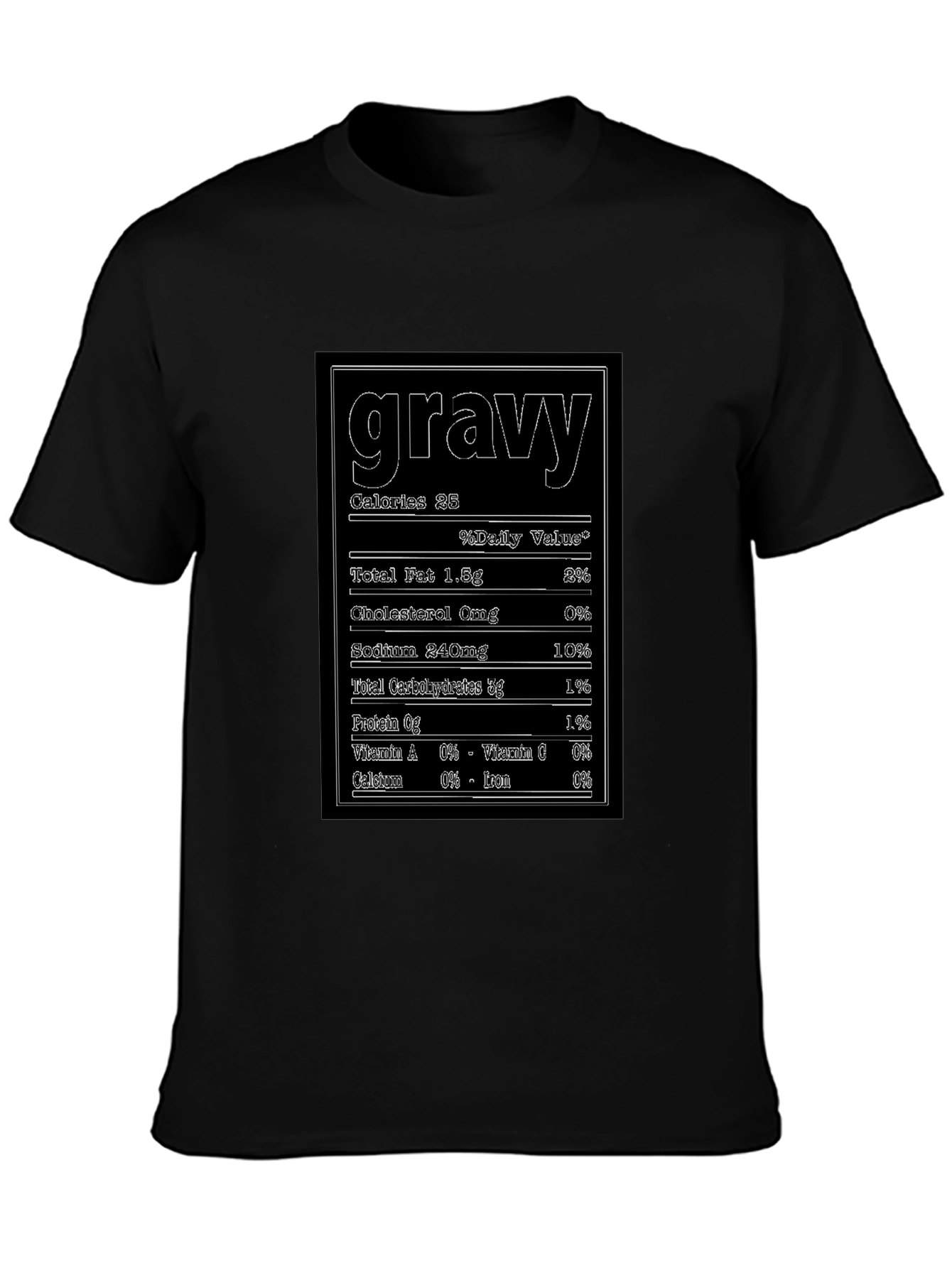 Funny Gravy Nutrition Facts T-Shirt