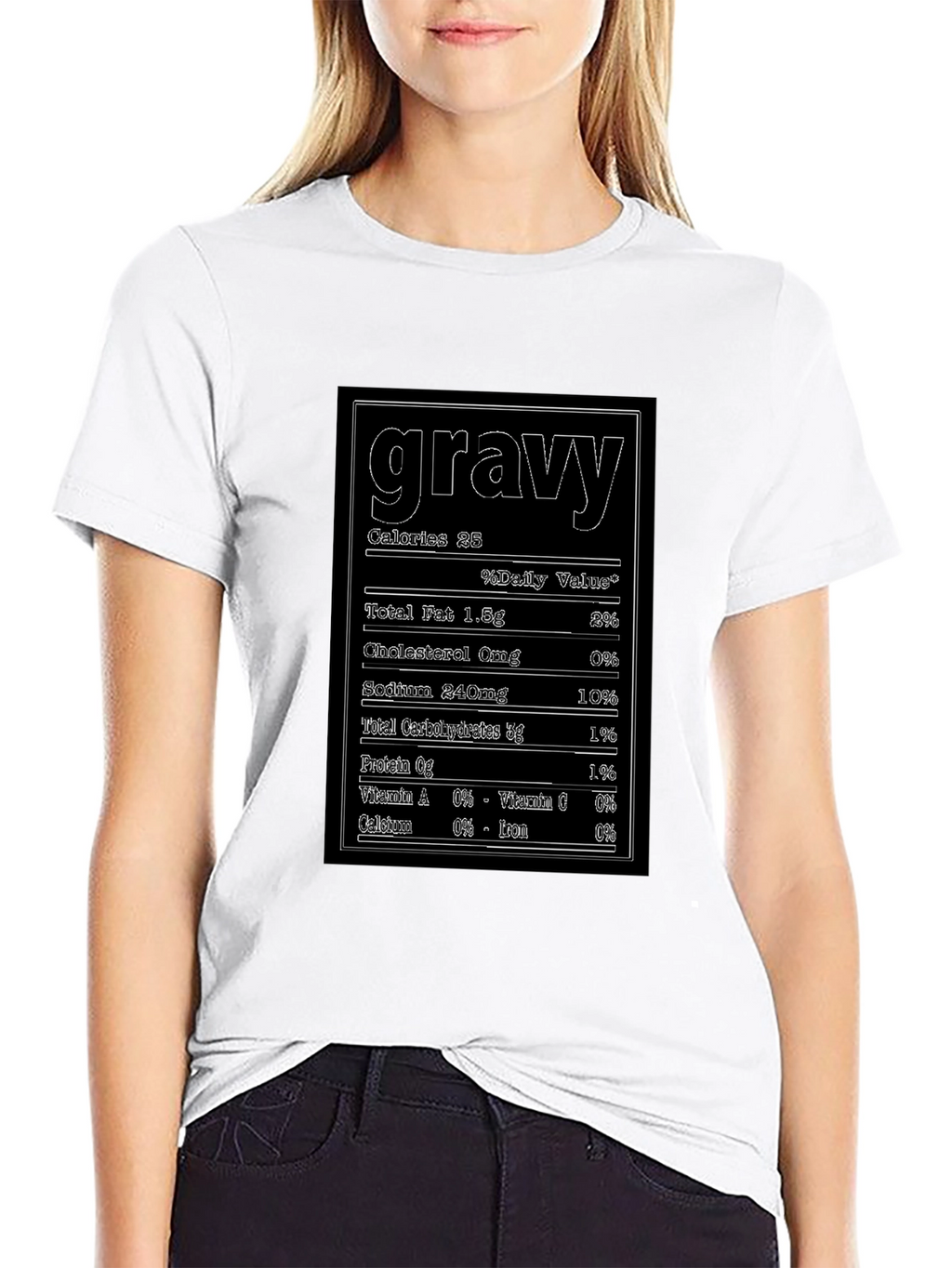 Funny Gravy Nutrition Facts T-Shirt