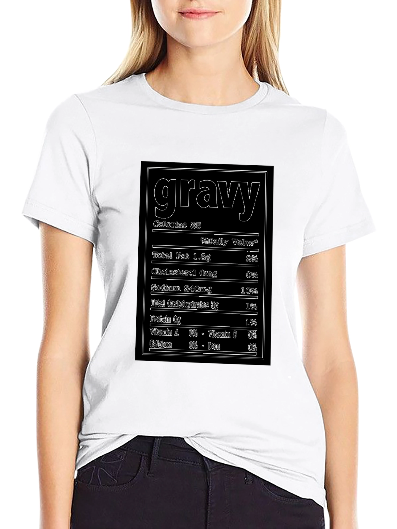 Funny Gravy Nutrition Facts T-Shirt