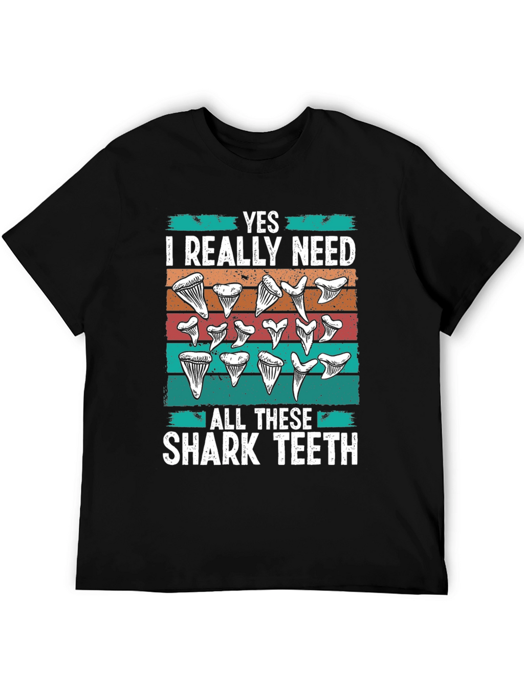 Shark Teeth Graphic Tee - Need All the Teeth!