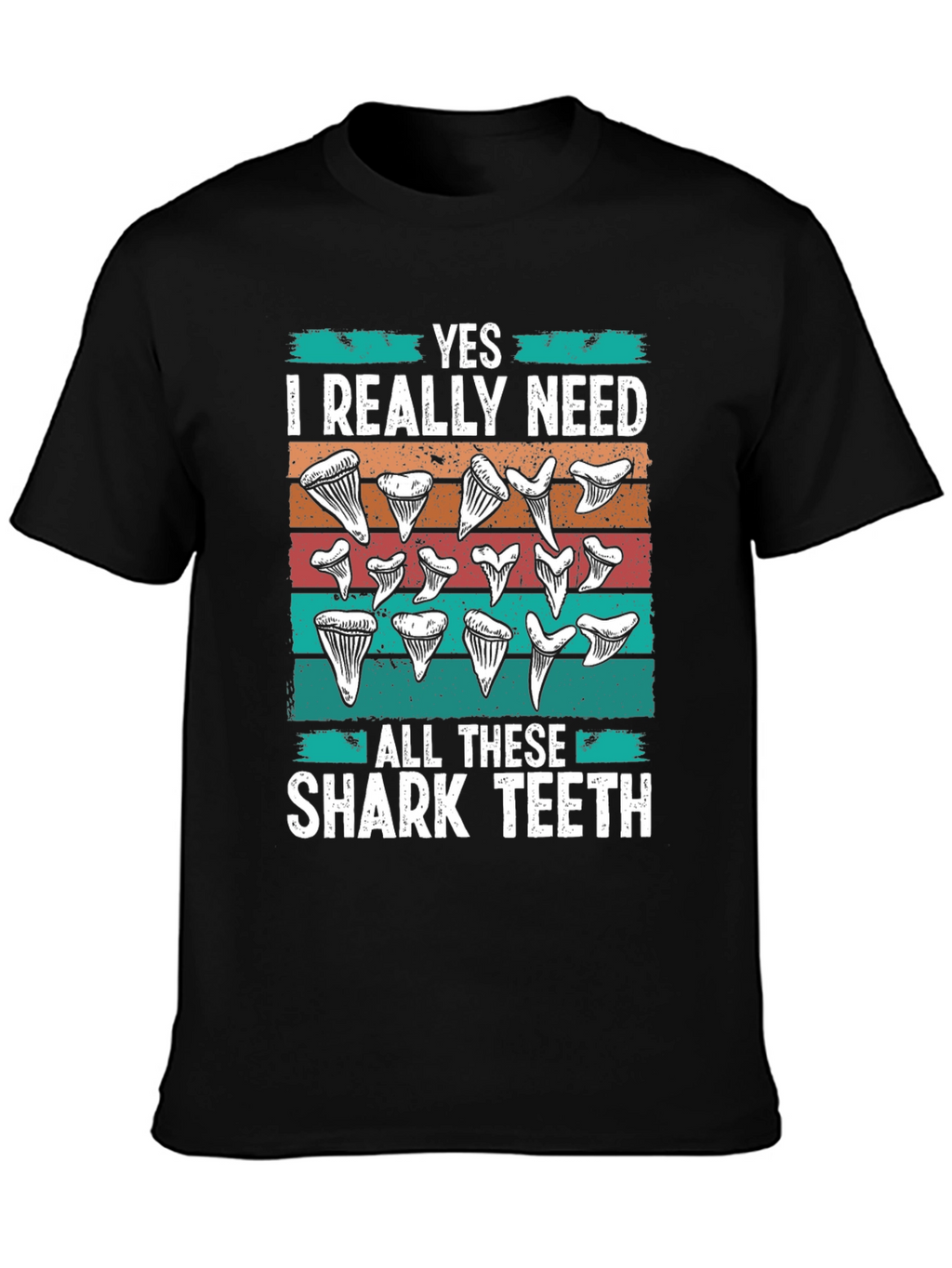 Shark Teeth Graphic Tee - Need All the Teeth!