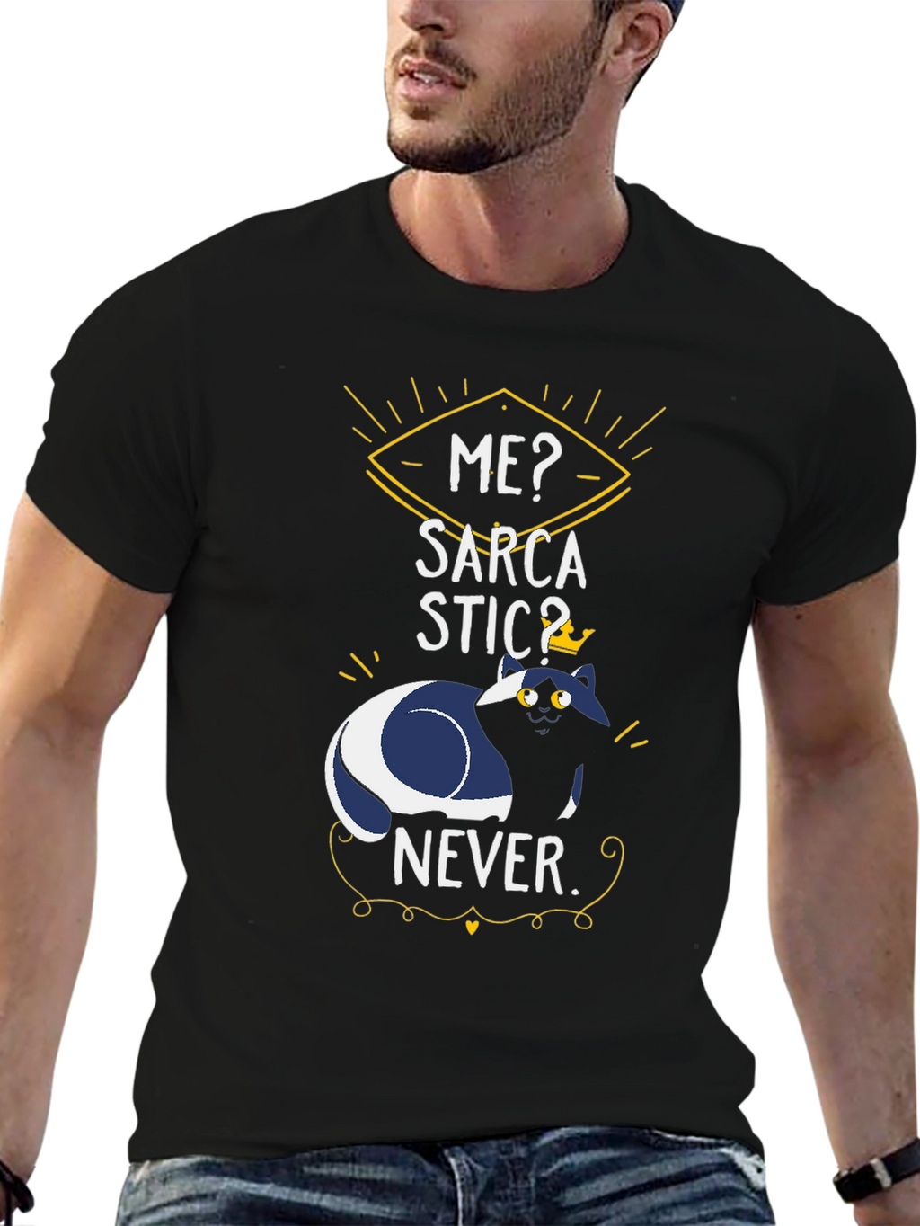 Sarcastic Cat T-Shirt - Funny Graphic Tee