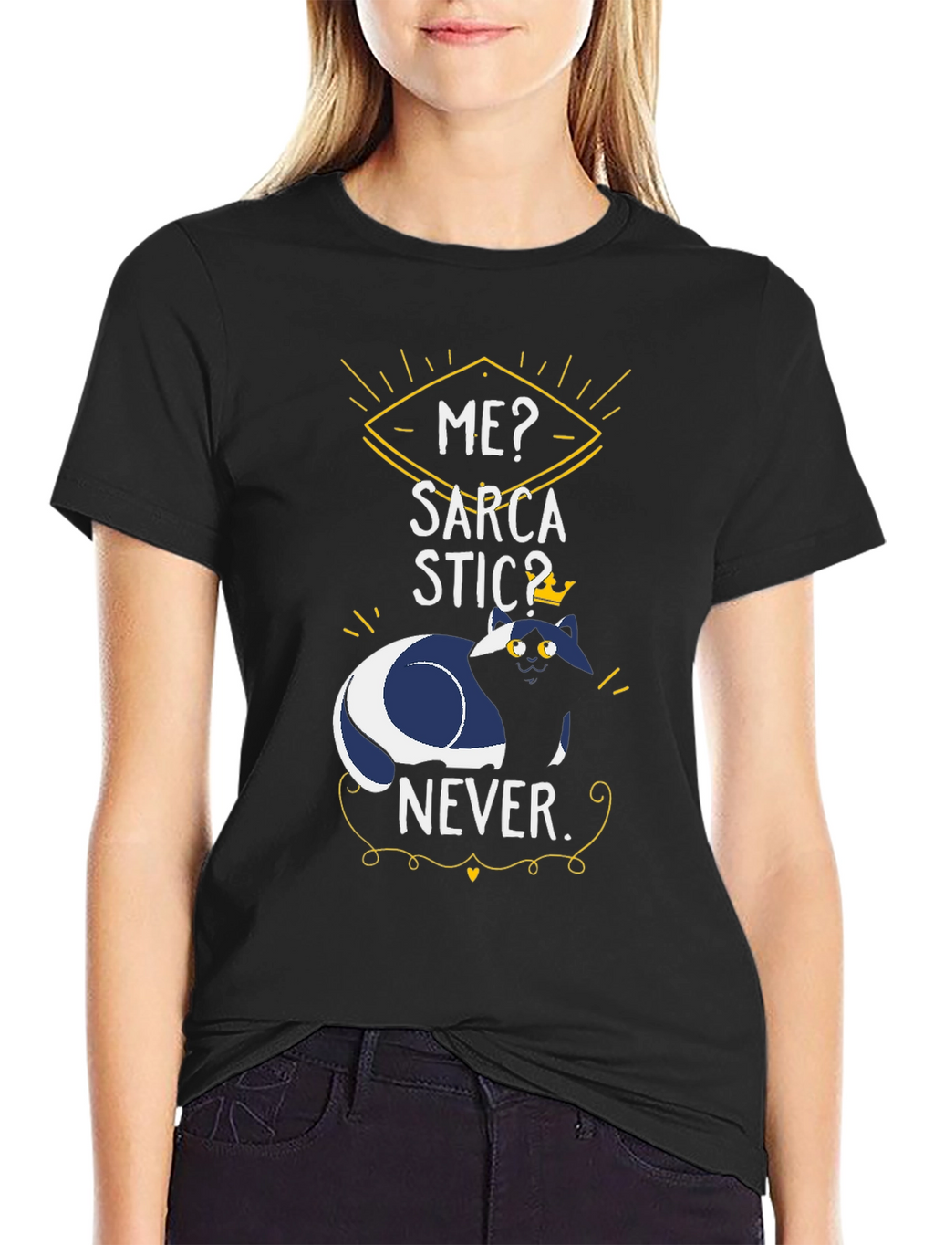 Sarcastic Cat T-Shirt - Funny Graphic Tee