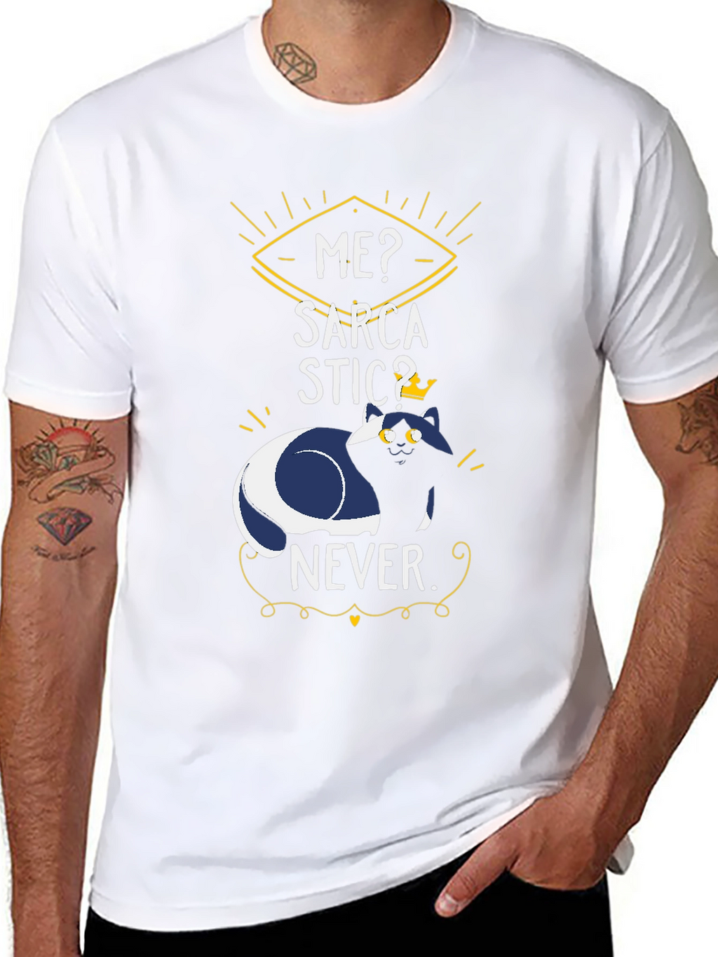 Sarcastic Cat T-Shirt - Funny Graphic Tee