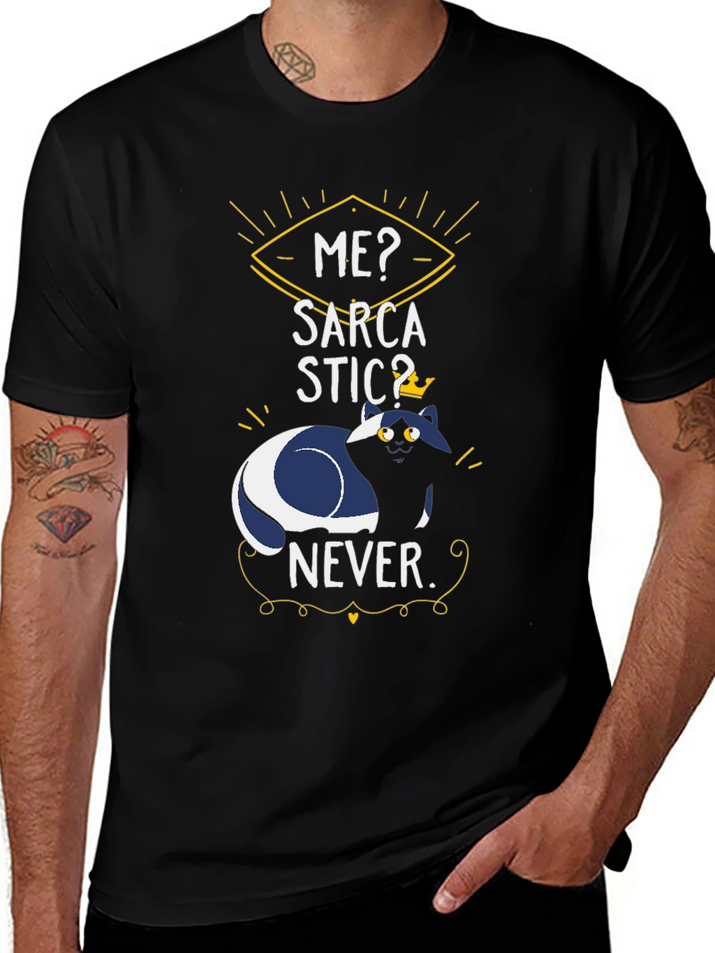 Sarcastic Cat T-Shirt - Funny Graphic Tee