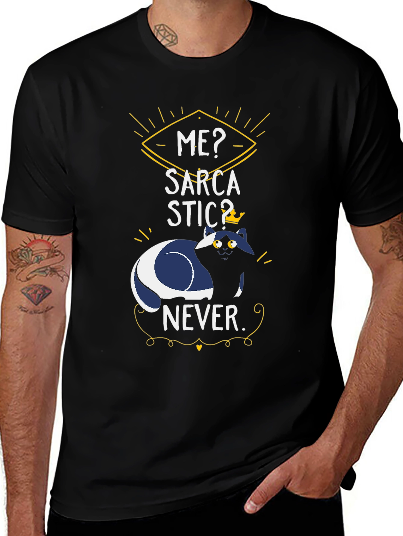 Sarcastic Cat T-Shirt - Funny Graphic Tee
