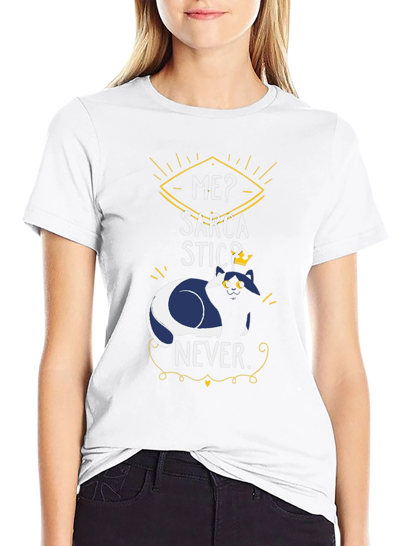 Sarcastic Cat T-Shirt - Funny Graphic Tee