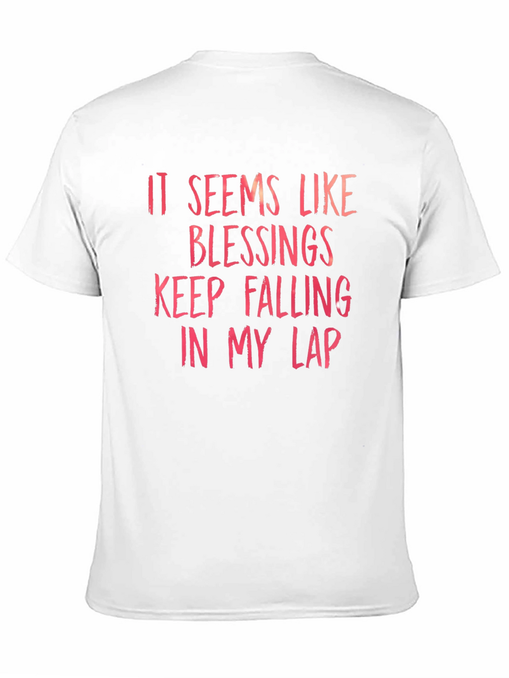 Blessings Falling T-Shirt - Black Crew Neck