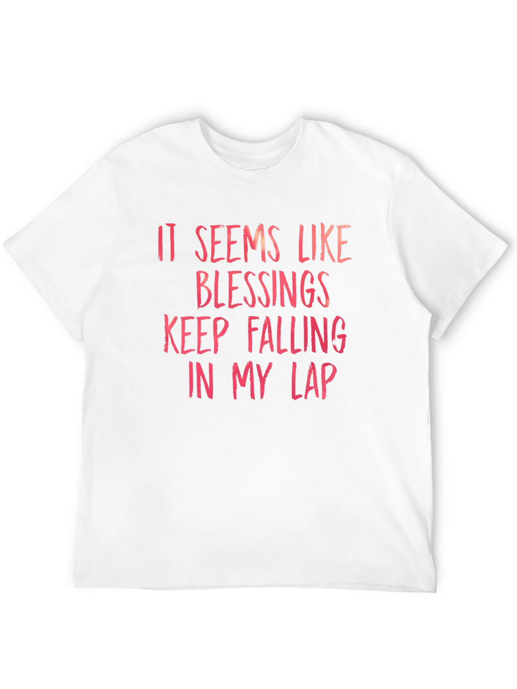 Blessings Falling T-Shirt - Black Crew Neck