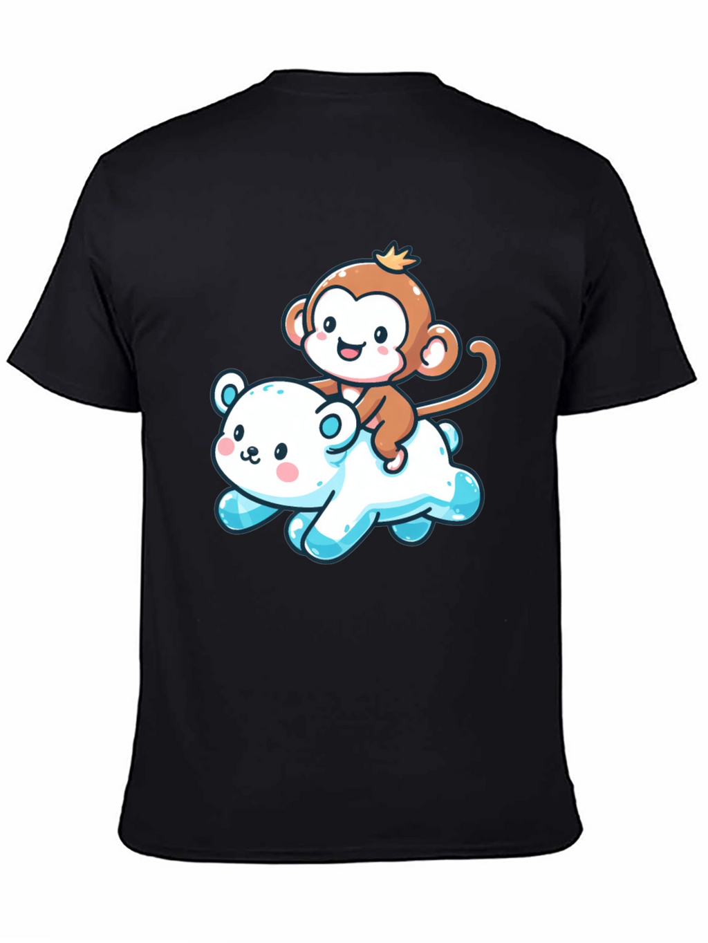 Cute Monkey & Bear Graphic Tee