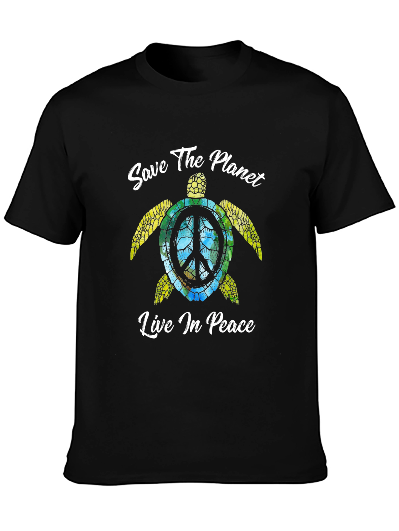 Save the Planet Turtle Graphic T-Shirt