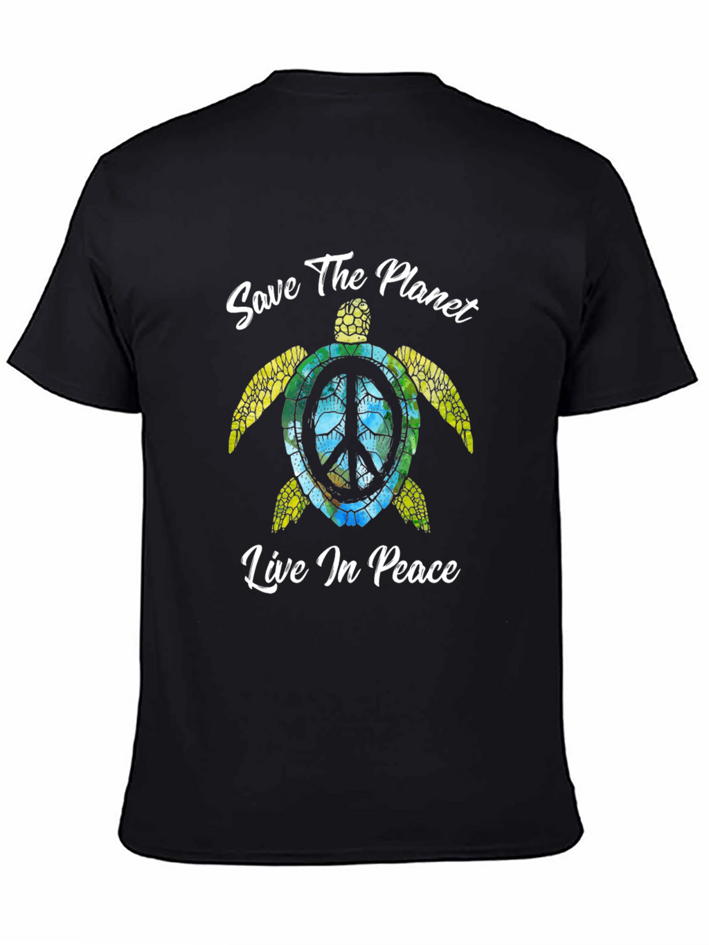 Save the Planet Turtle Graphic T-Shirt
