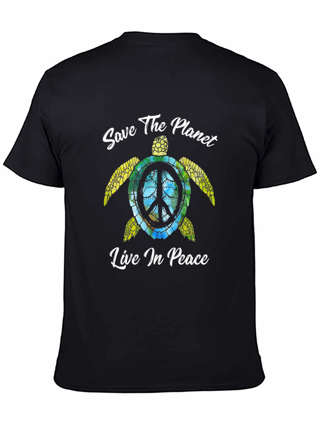 Save the Planet Turtle Graphic T-Shirt