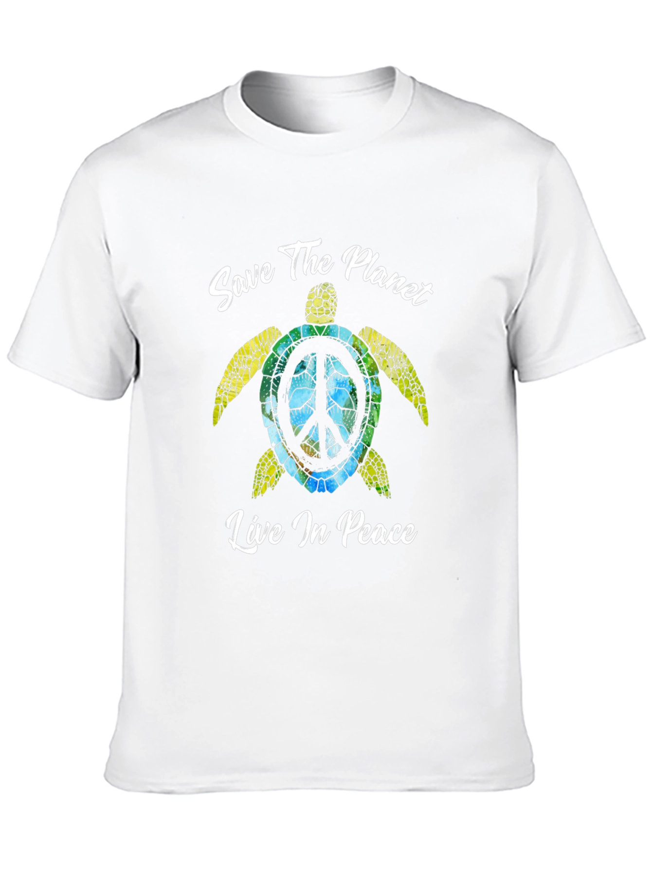 Save the Planet Turtle Graphic T-Shirt