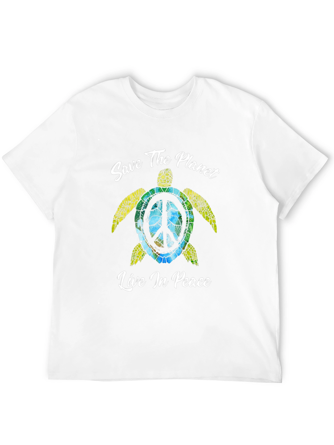 Save the Planet Turtle Graphic T-Shirt