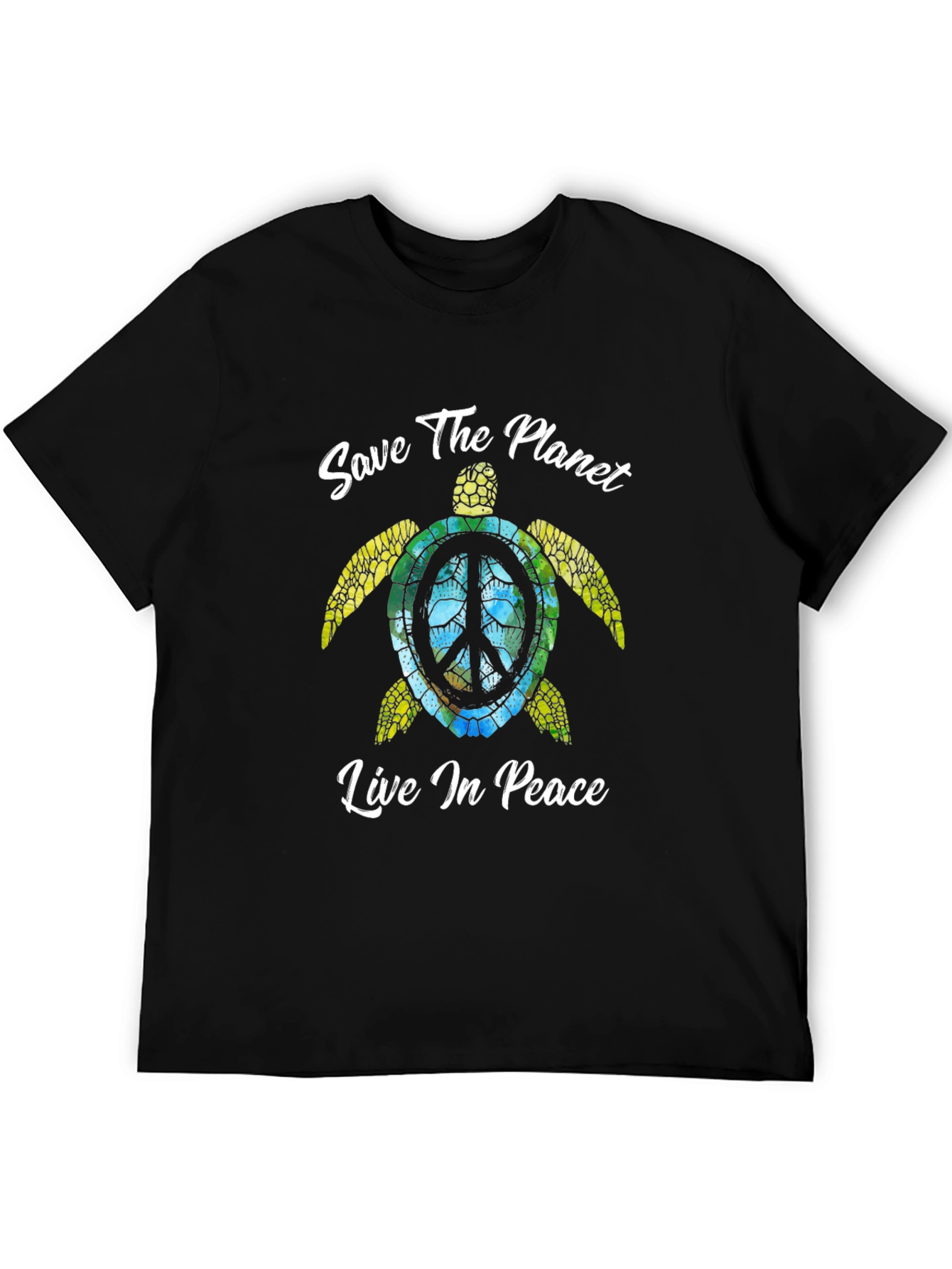 Save the Planet Turtle Graphic T-Shirt