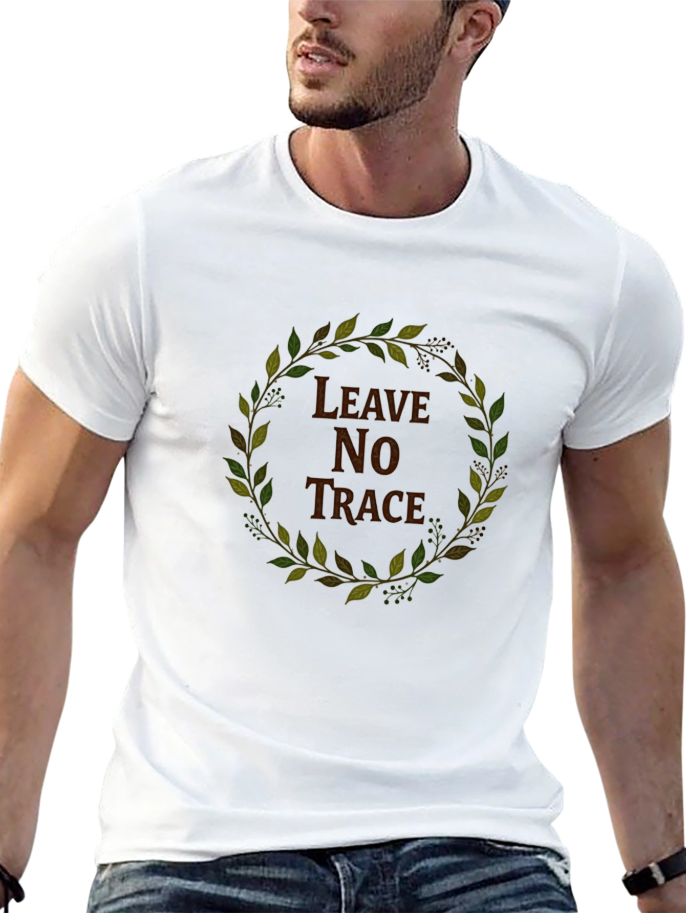 Leave No Trace Graphic Tee - Nature Inspired Shirt
