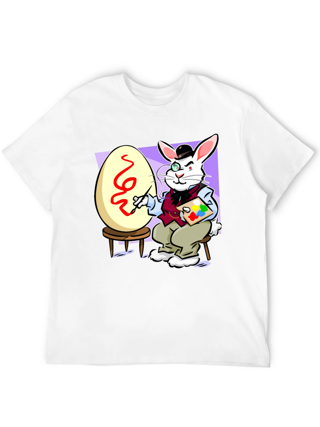 Easter Bunny Artist Novelty T-Shirt
