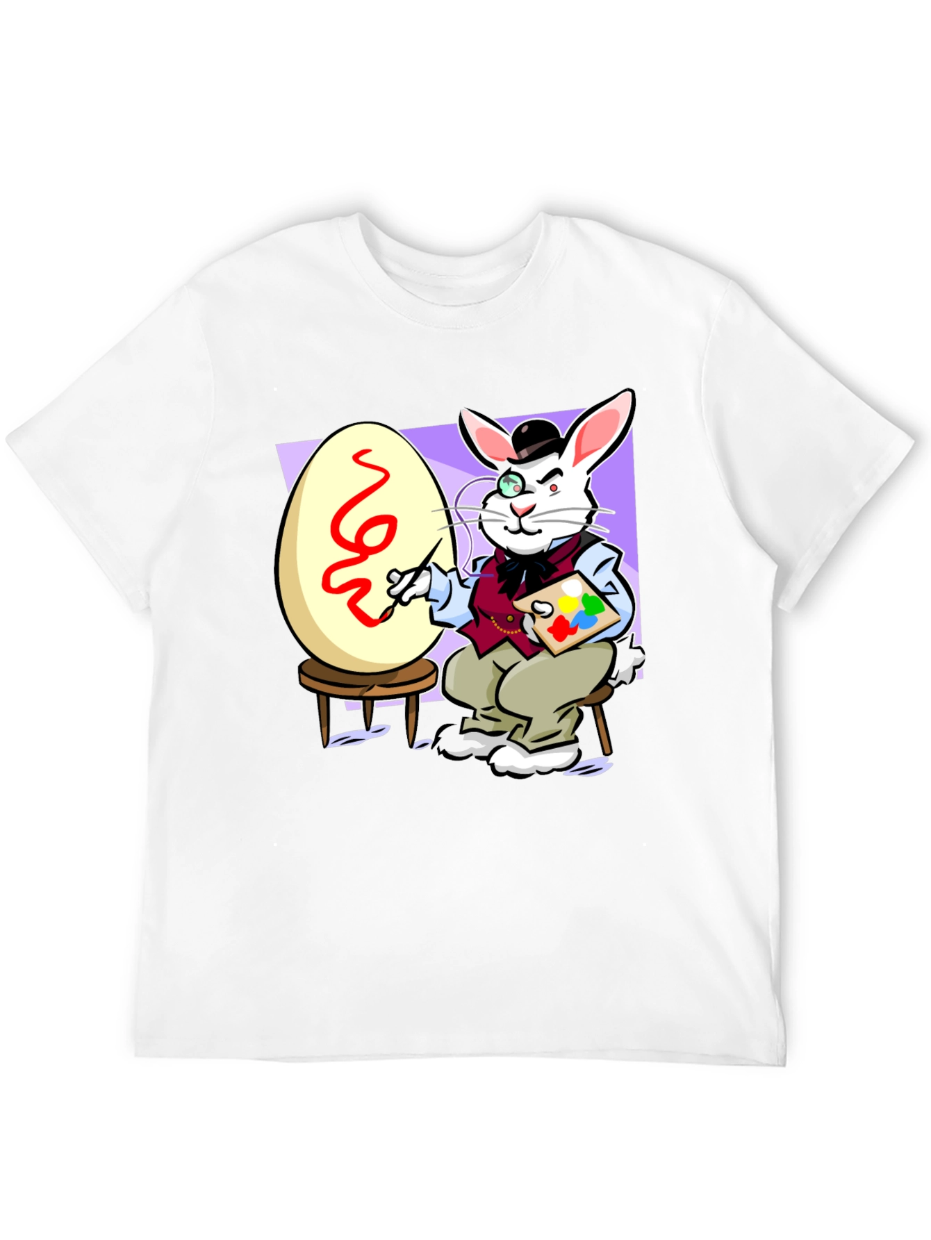 Easter Bunny Artist Novelty T-Shirt