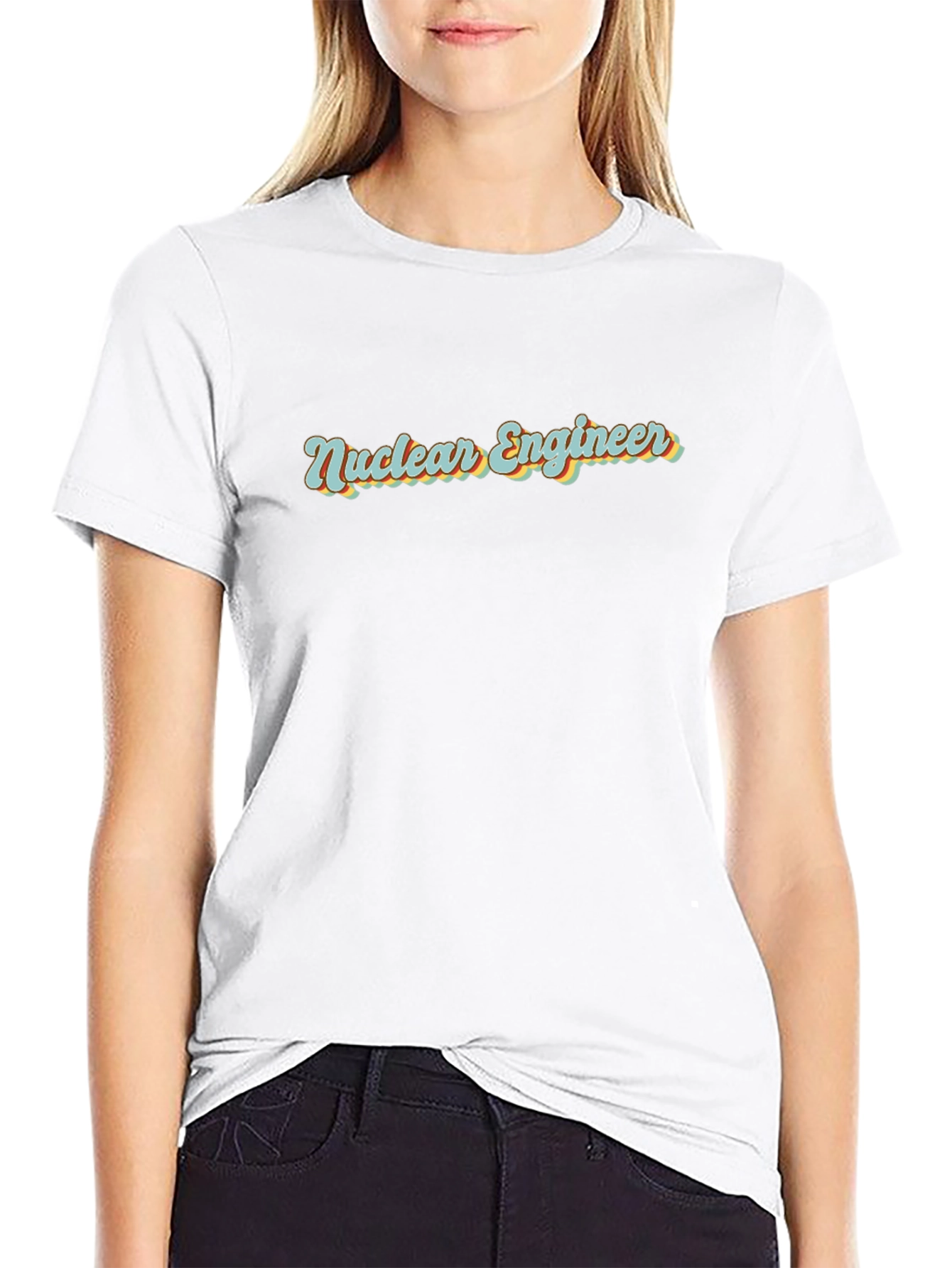 Nuclear Engineer Retro Style Graphic T-Shirt