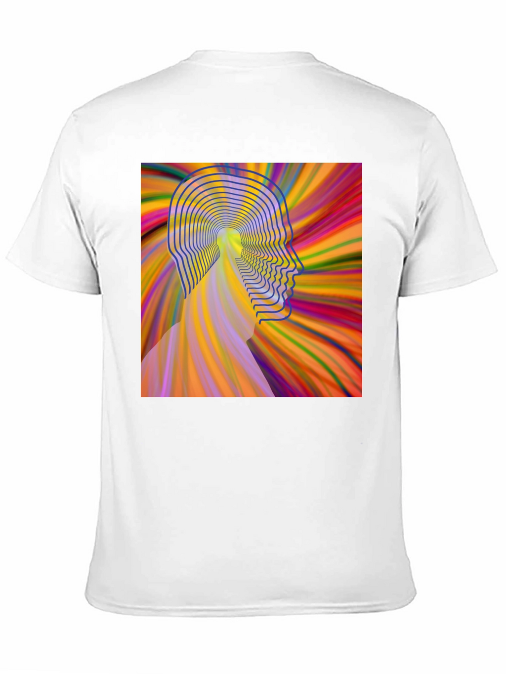 Psychedelic Head T-Shirt - Mens Black Graphic Tee