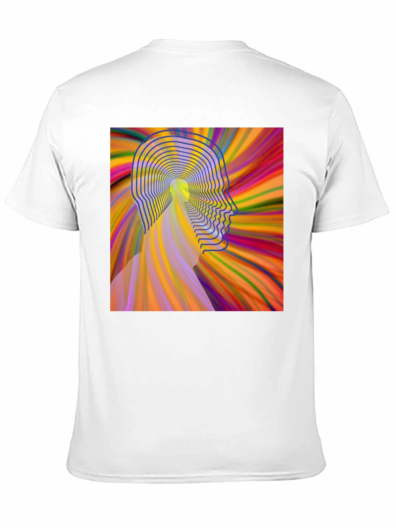 Psychedelic Head T-Shirt - Mens Black Graphic Tee