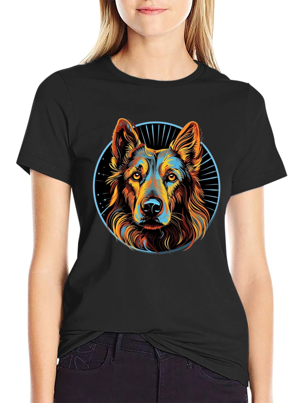 German Shepherd Graphic T-Shirt - Stylish Dog Lover Tee