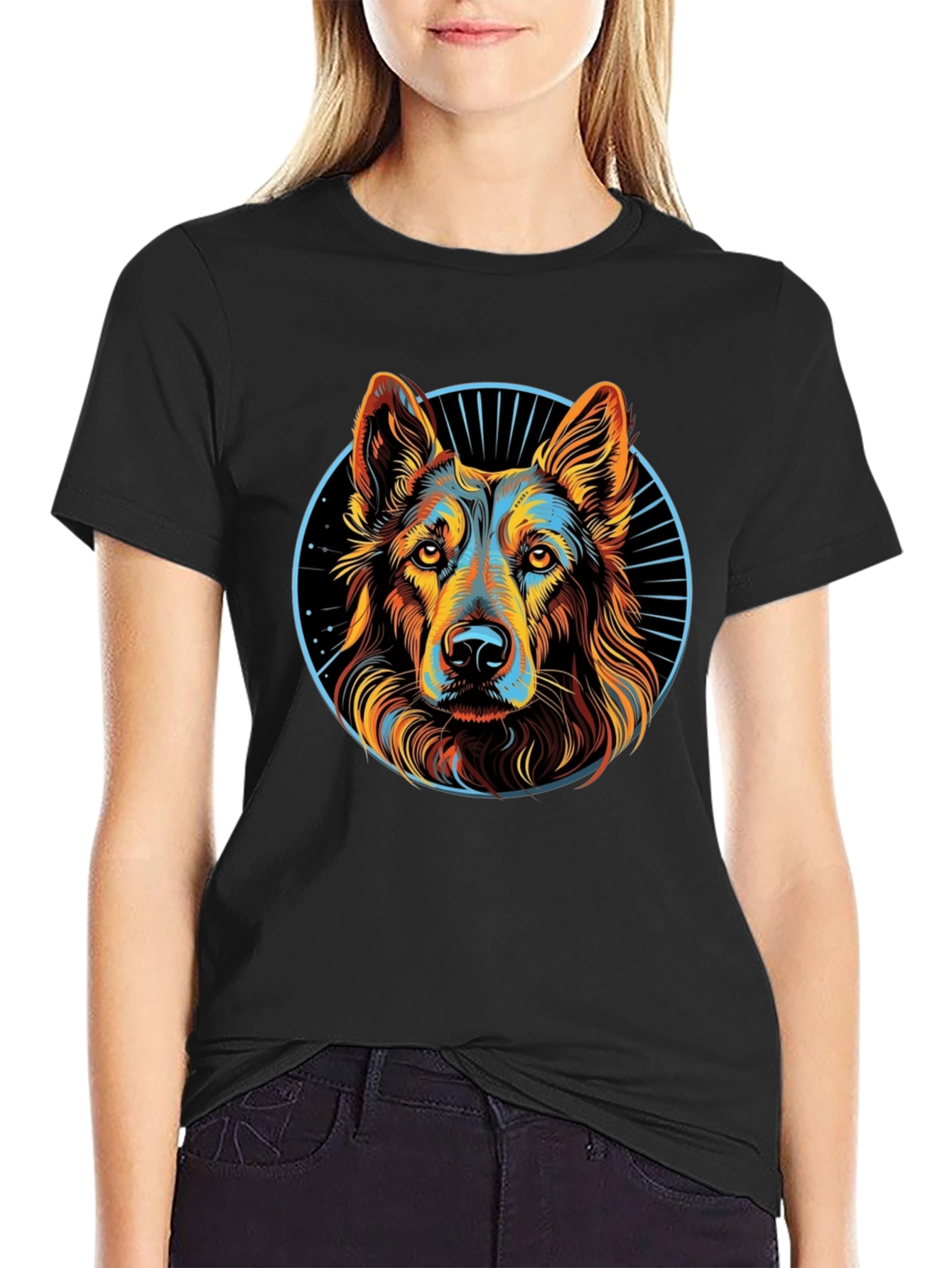 German Shepherd Graphic T-Shirt - Stylish Dog Lover Tee