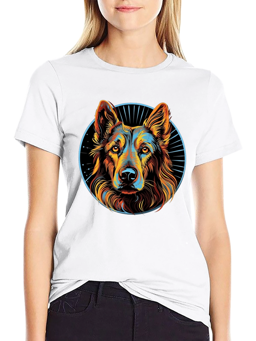 German Shepherd Graphic T-Shirt - Stylish Dog Lover Tee