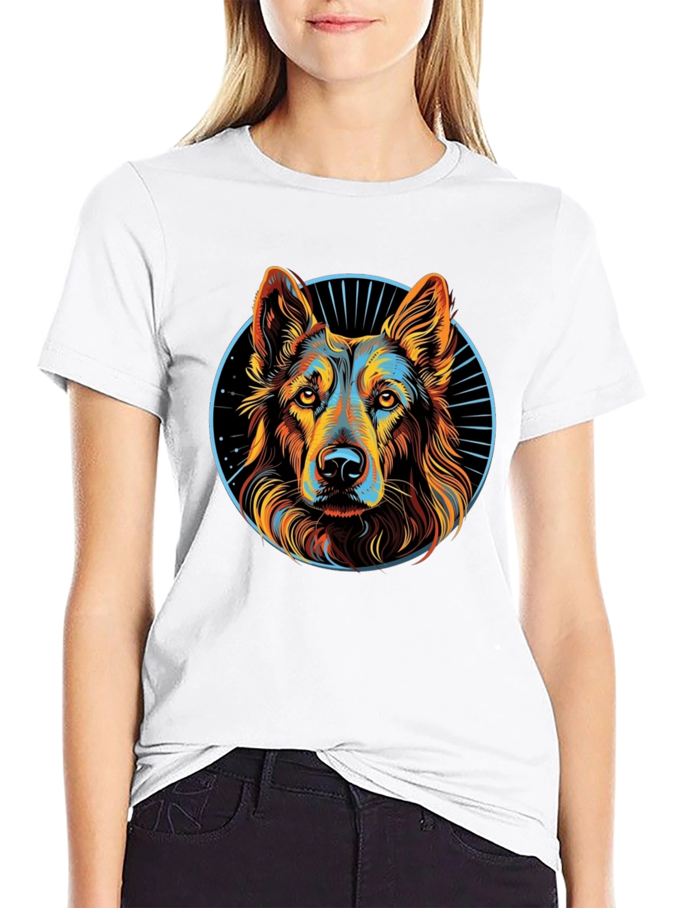German Shepherd Graphic T-Shirt - Stylish Dog Lover Tee