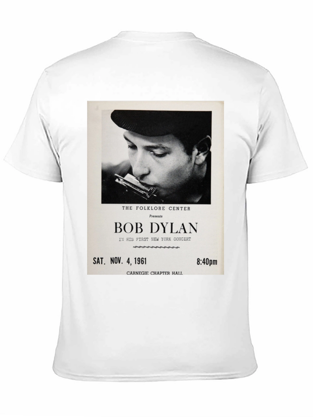 Bob Dylan Concert Tee - Sat. Nov. 4 1961