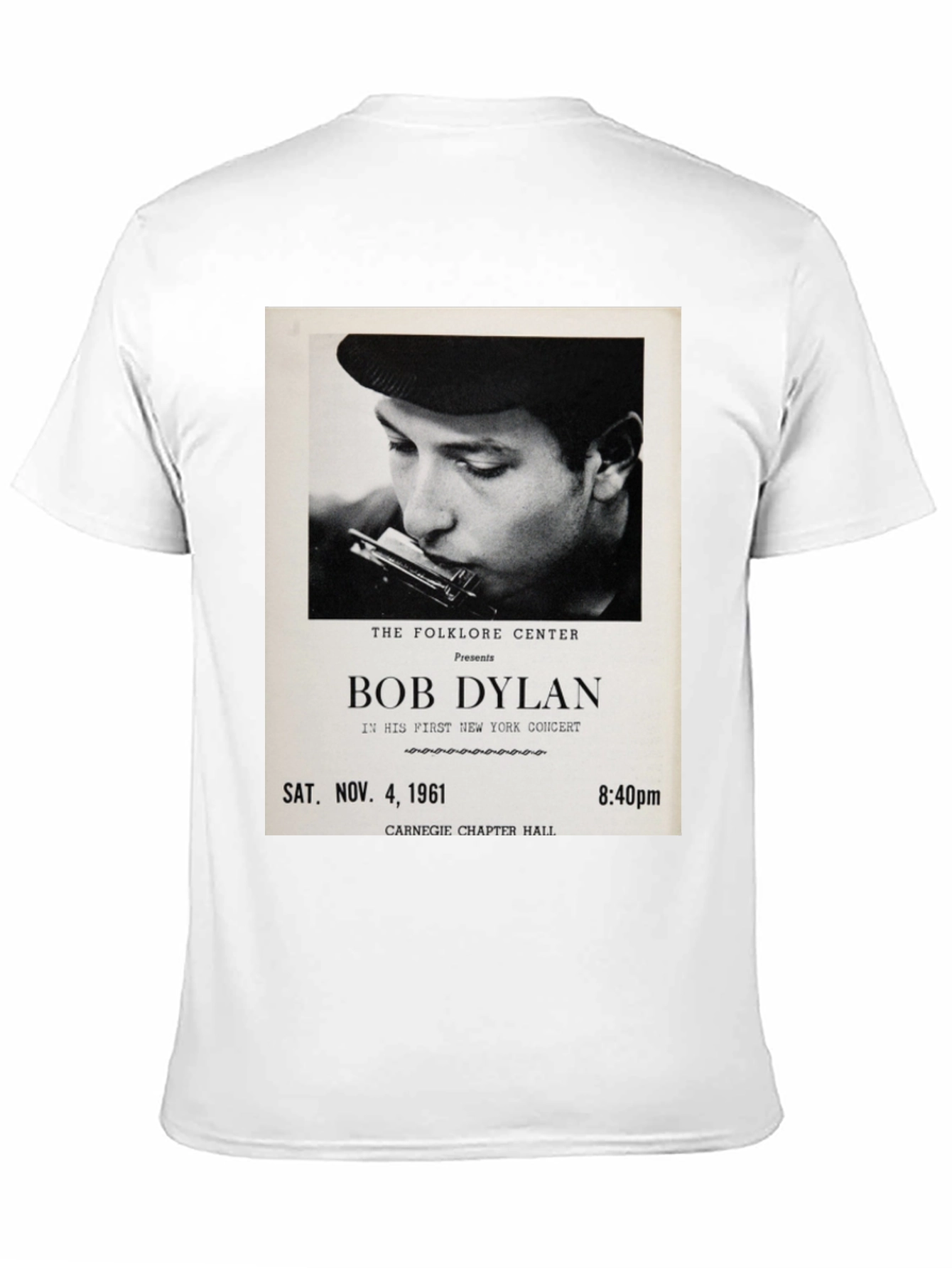 Bob Dylan Concert Tee - Sat. Nov. 4 1961