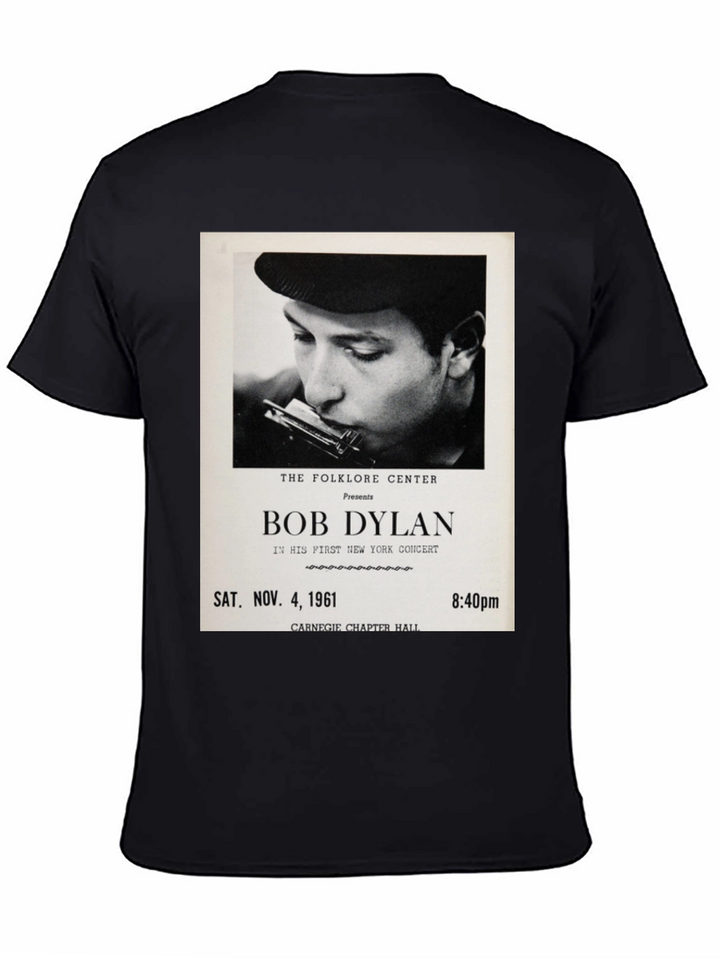 Bob Dylan Concert Tee - Sat. Nov. 4 1961