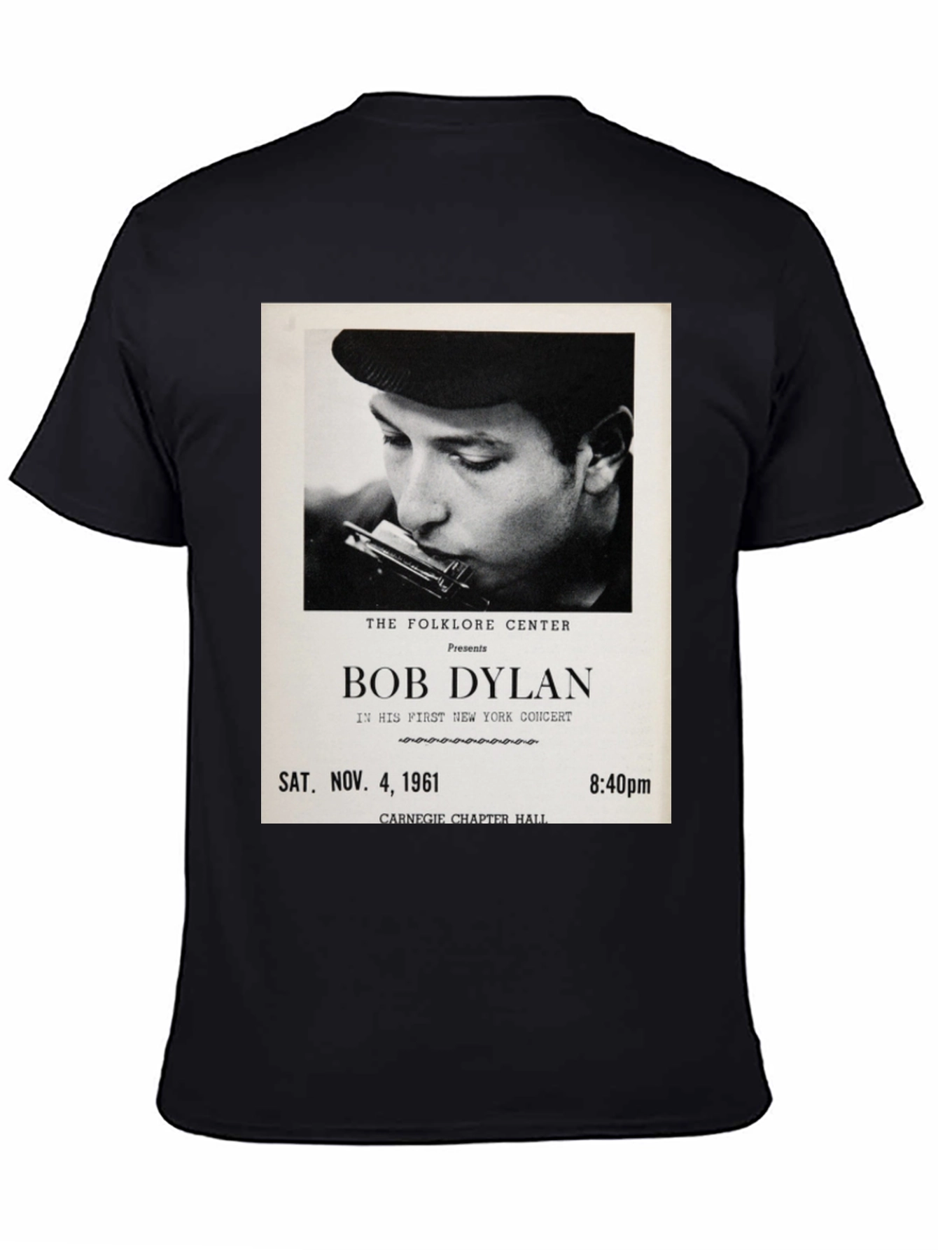 Bob Dylan Concert Tee - Sat. Nov. 4 1961