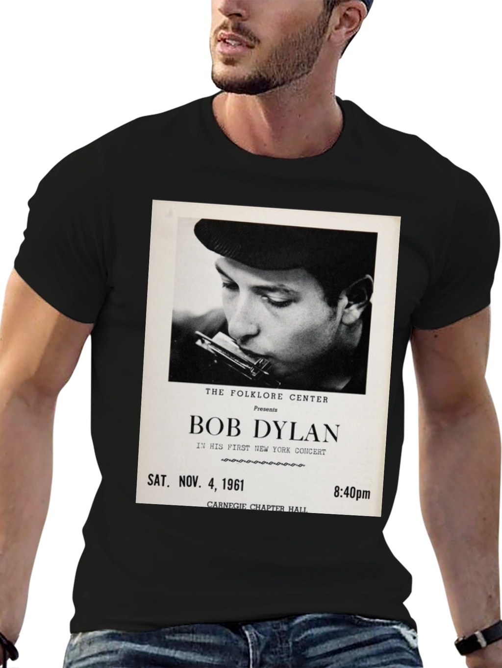 Bob Dylan Concert Tee - Sat. Nov. 4 1961