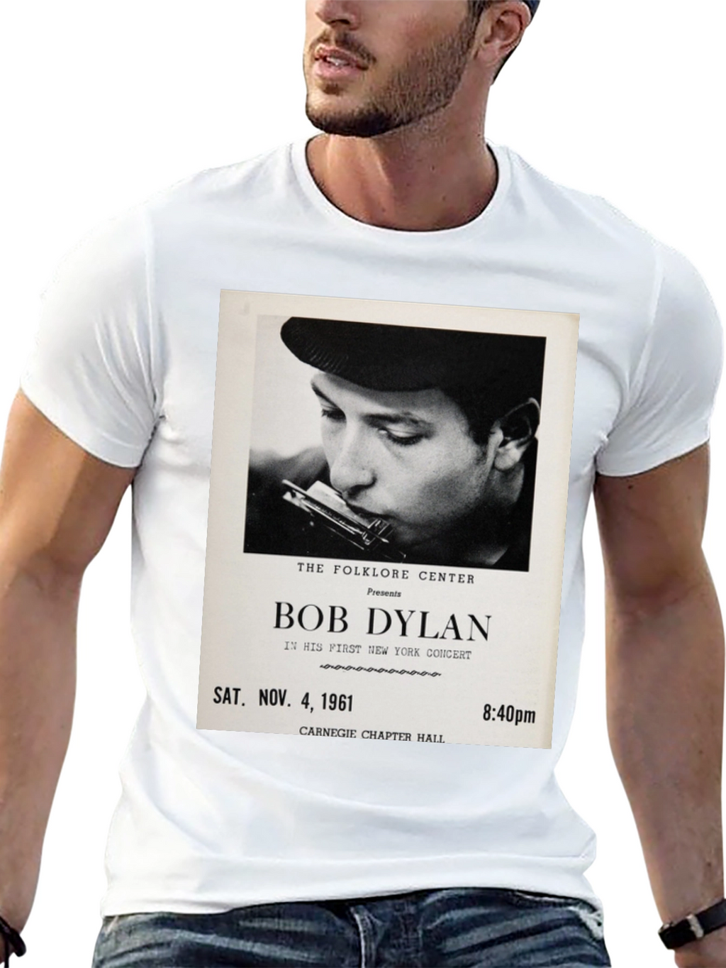 Bob Dylan Concert Tee - Sat. Nov. 4 1961