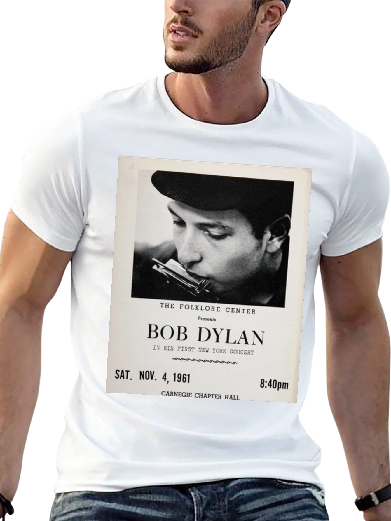 Bob Dylan Concert Tee - Sat. Nov. 4 1961