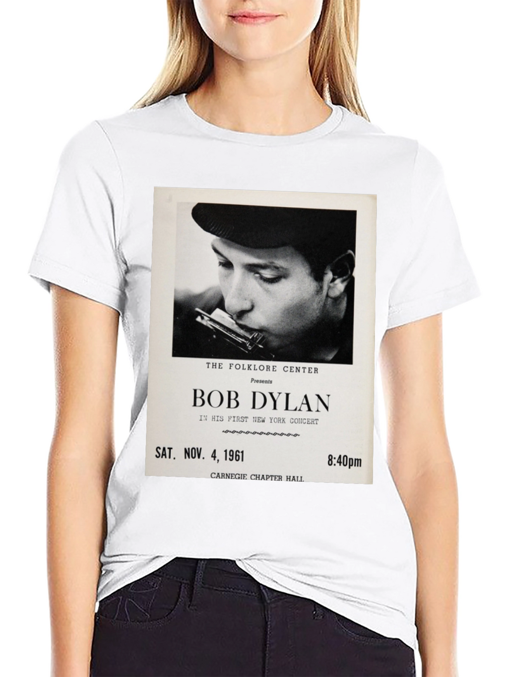 Bob Dylan Concert Tee - Sat. Nov. 4 1961
