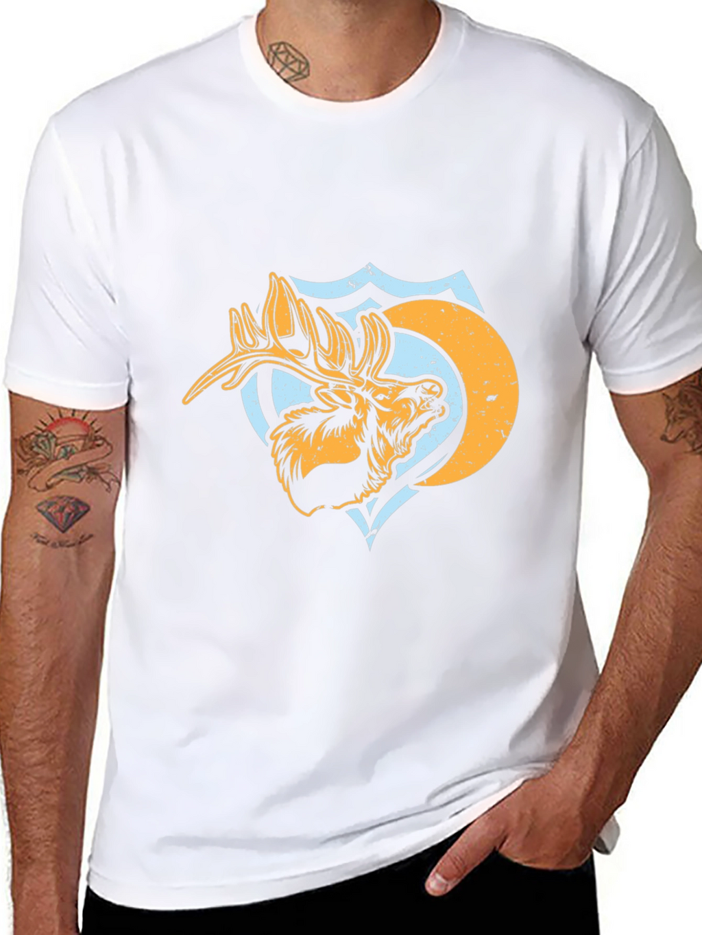 Moose Graphic Tee - Mens Black T-Shirt