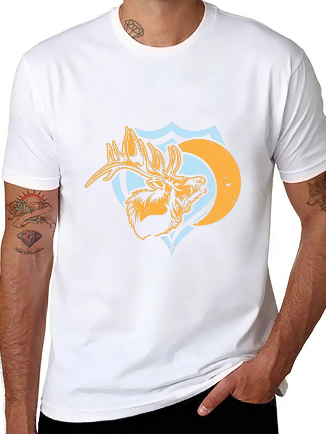 Moose Graphic Tee - Mens Black T-Shirt