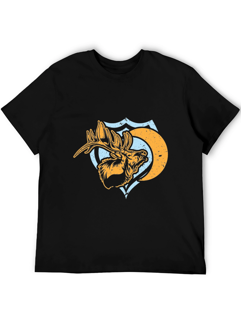 Moose Graphic Tee - Mens Black T-Shirt