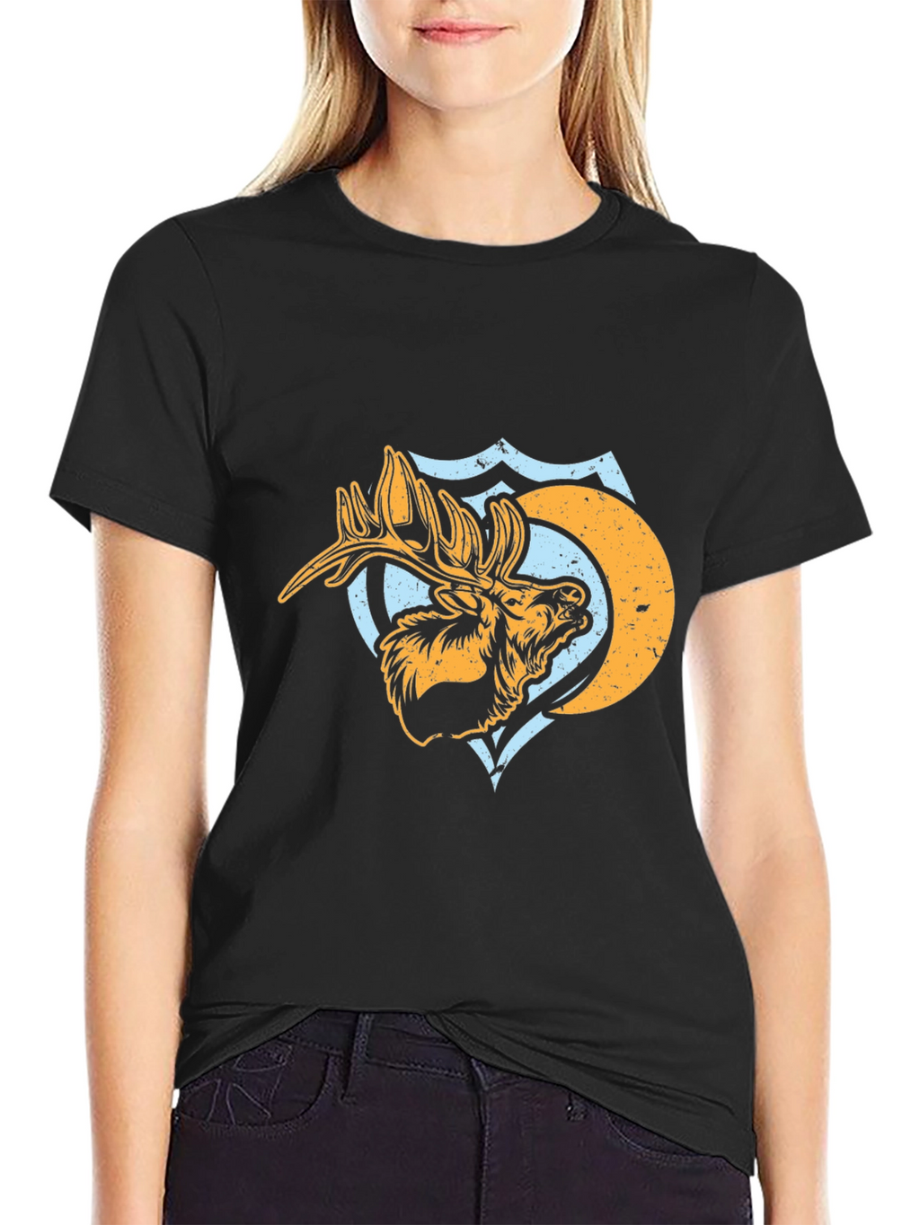 Moose Graphic Tee - Mens Black T-Shirt