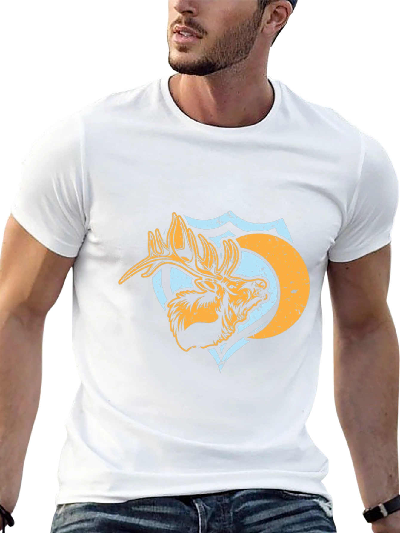 Moose Graphic Tee - Mens Black T-Shirt