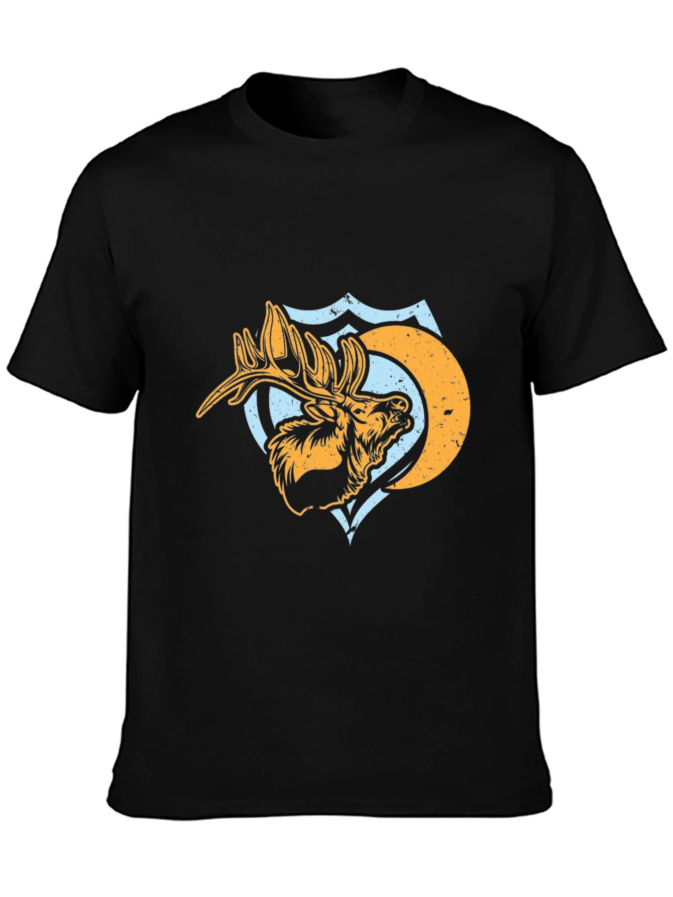 Moose Graphic Tee - Mens Black T-Shirt
