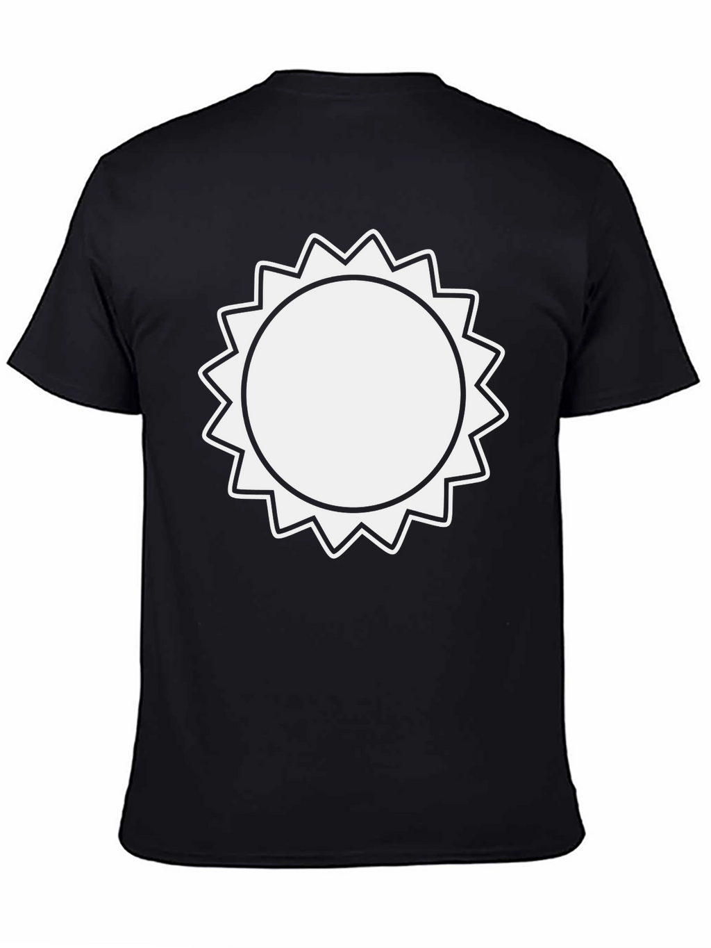 Modern Sun Graphic Black T-Shirt