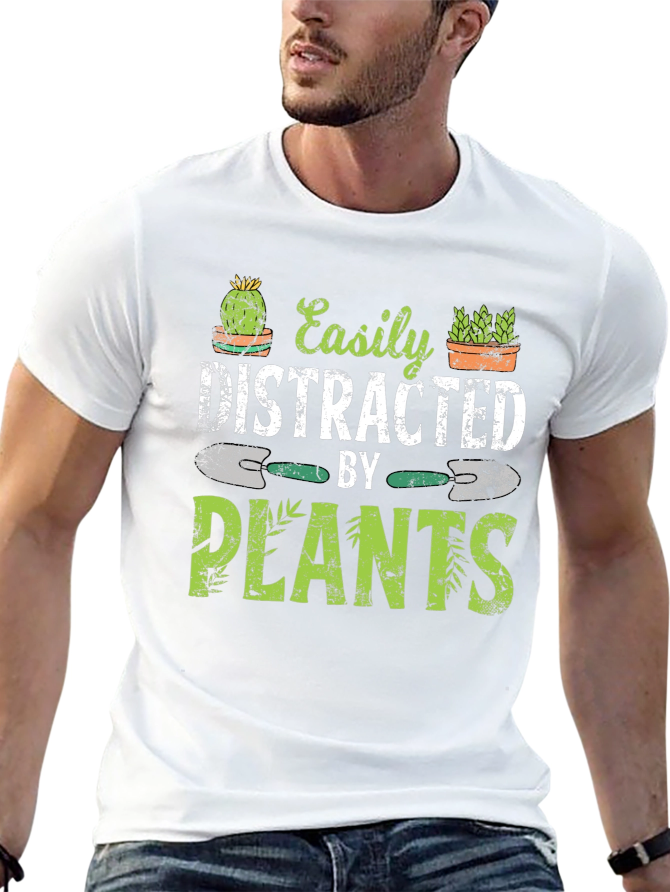 Easily Distracted By Plants - Graphic T-Shirt