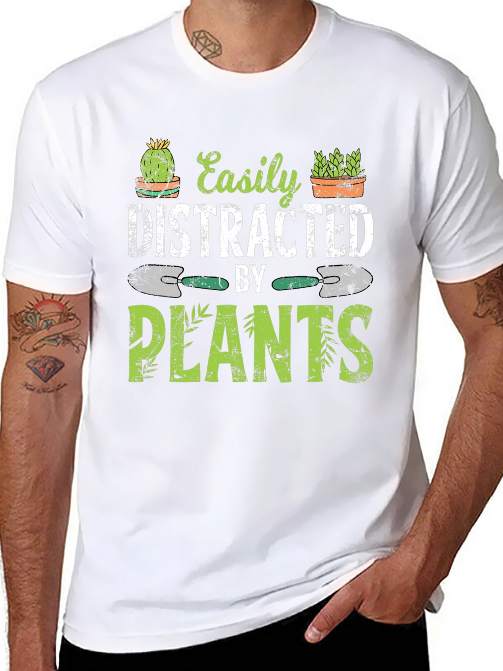 Easily Distracted By Plants - Graphic T-Shirt