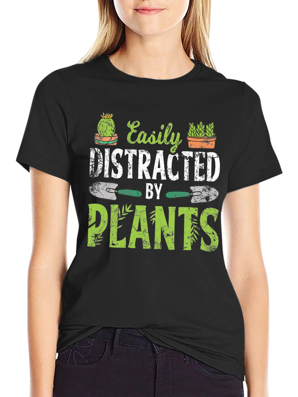 Easily Distracted By Plants - Graphic T-Shirt